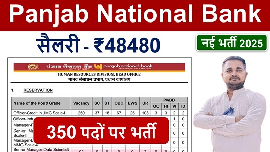 Panjab National Bank Recruitment, पंजाब नेशनल बैंक में नई भर्ती