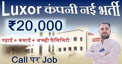 Luxor Company job vacancy 2025