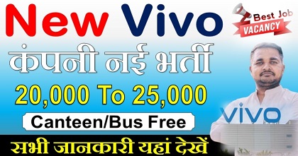 New Vivo Mobile Company job vacancy 2025